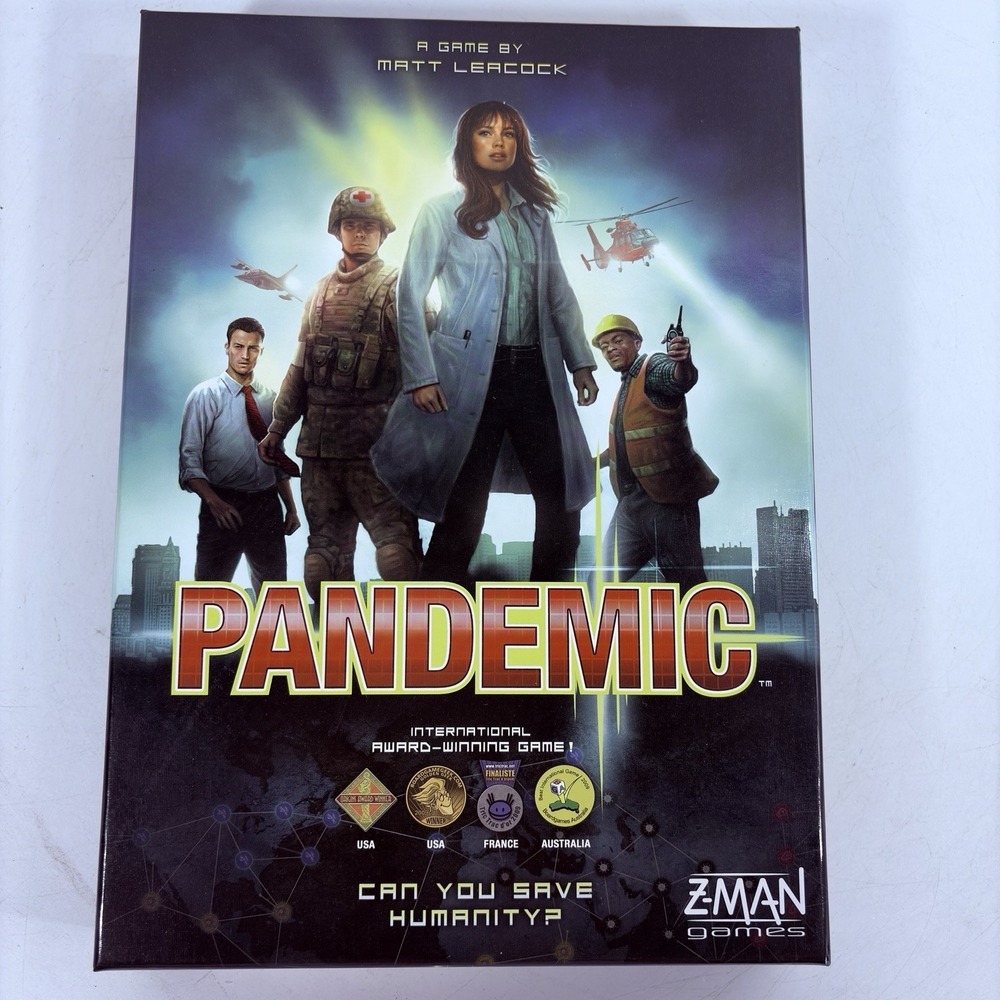Pandemic Board Game Strategy Z Man Games Stop the Spread of Diseases Complete
